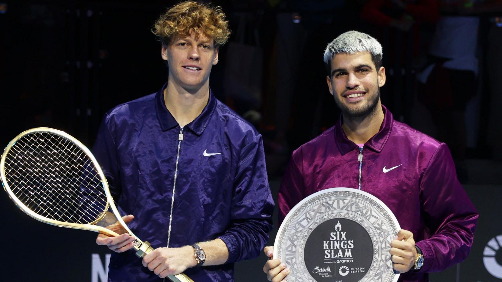 پیروزی قاطع یانیک سینر مقابل کارلوس آلکاراز در مسابقات Six Kings Slam