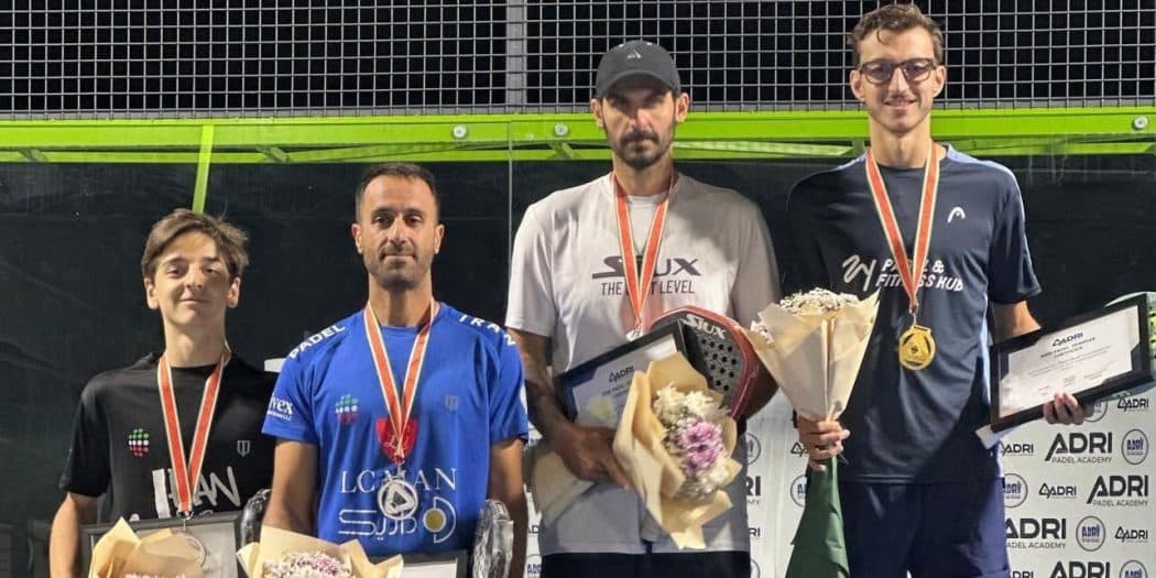 قهرمانی سوری و مرادی در رقابت‌های ۲۵۰ امتیازی باشگاه پدل آدری