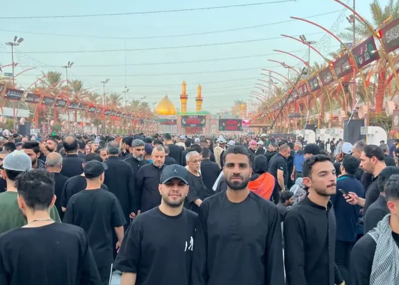 حضور ویژه محمدحسین مرادمند در کربلا همزمان با روز عاشورا