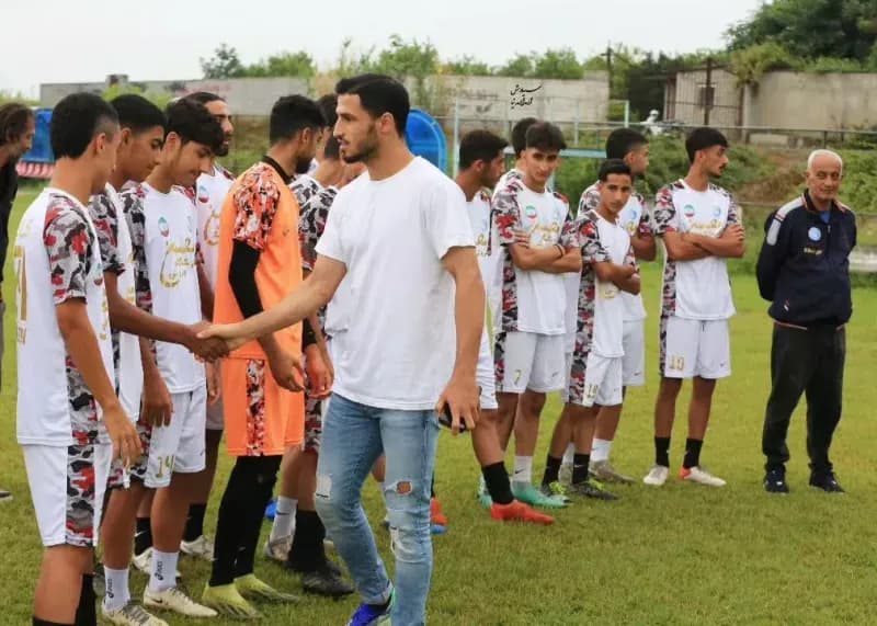 حضور ستاره‌های لیگ برتر در تمرین تیم جوانان محسن امیرکلا بابل