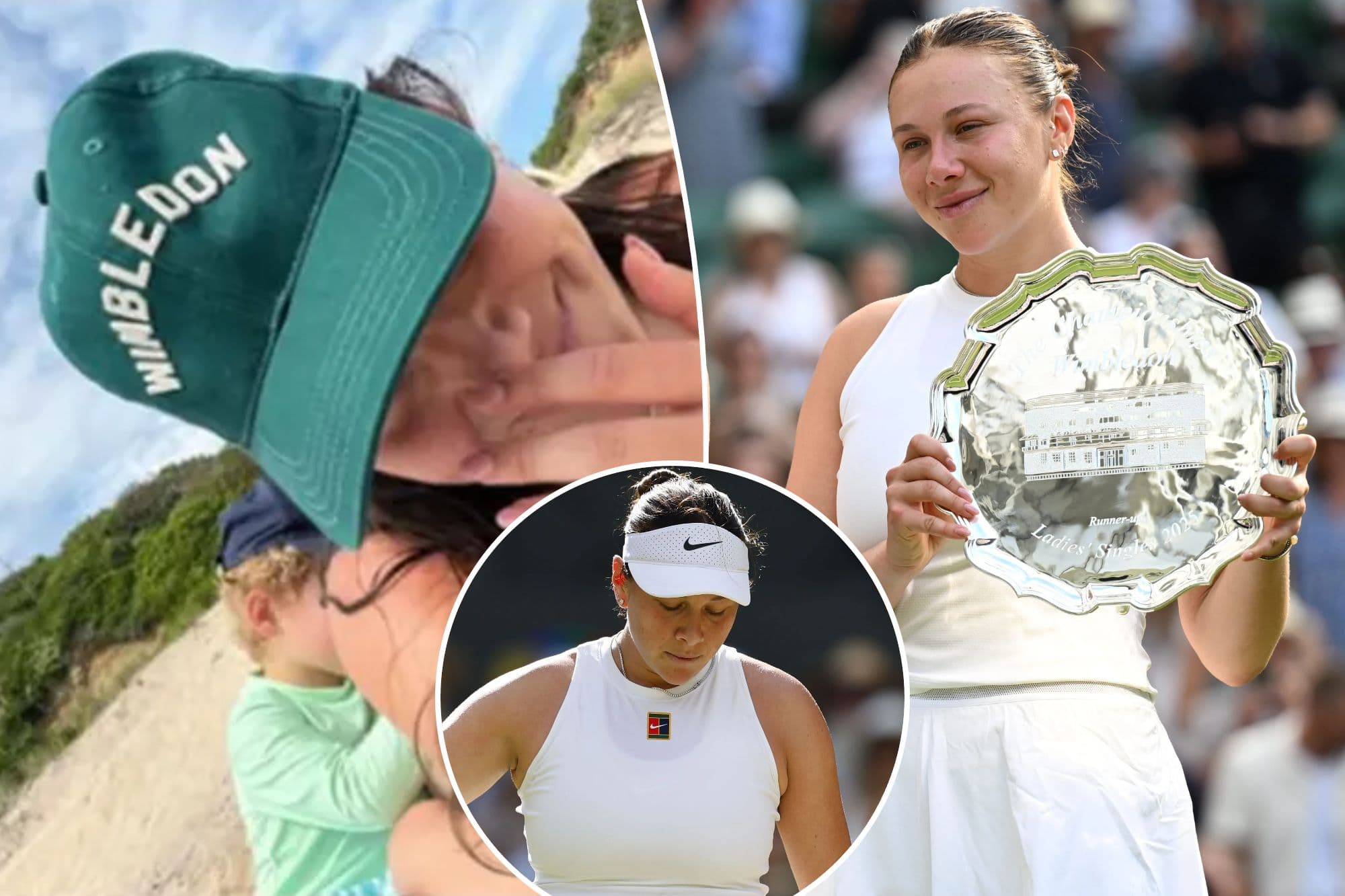 آماندا آنیسیمووا پس از ناکامی در فینال ویمبلدون؛ از شن‌های ساحل تا دلگرمی جامعه تنیس