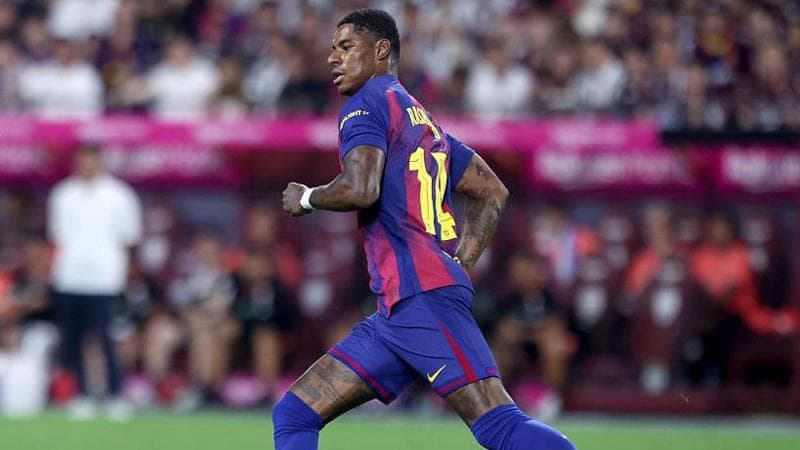 اولین حضور مارکوس رشفورد در ترکیب بارسلونا