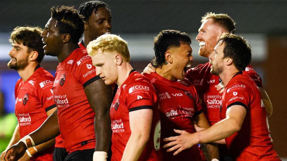 برد ارزشمند سالفورد مقابل وارینگتون در سوپرلیگ راگبی