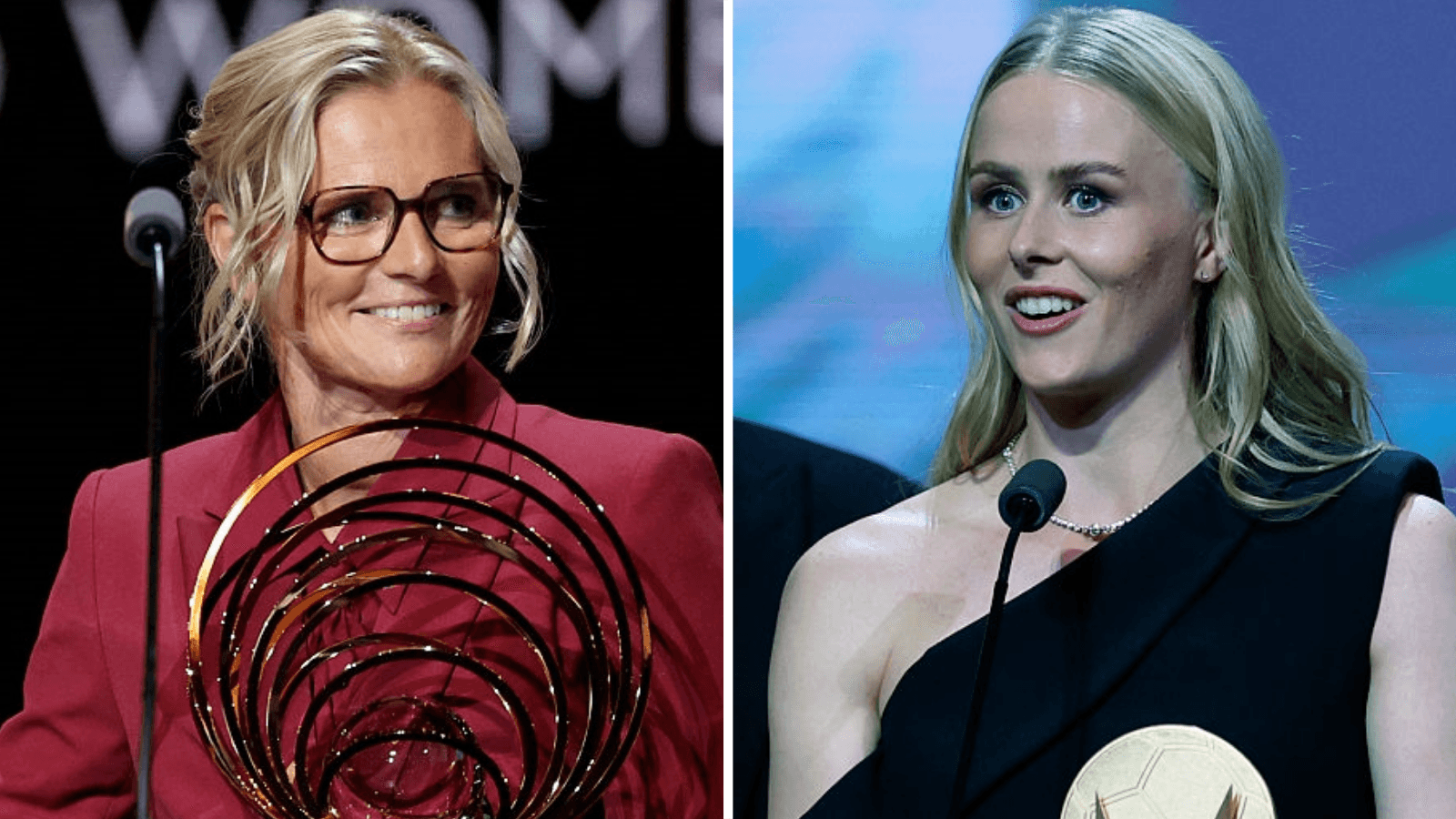 درخشش سرینا ویگمان و هانا همپتون در جوایز توپ طلای ۲۰۲۵