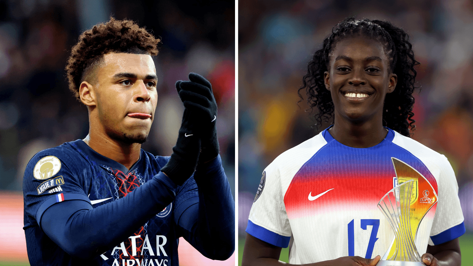 دزیر دایه و میشل آگیمنگ؛ ستارگان جوان فوتبال اروپا درخشش خود را جشن گرفتند