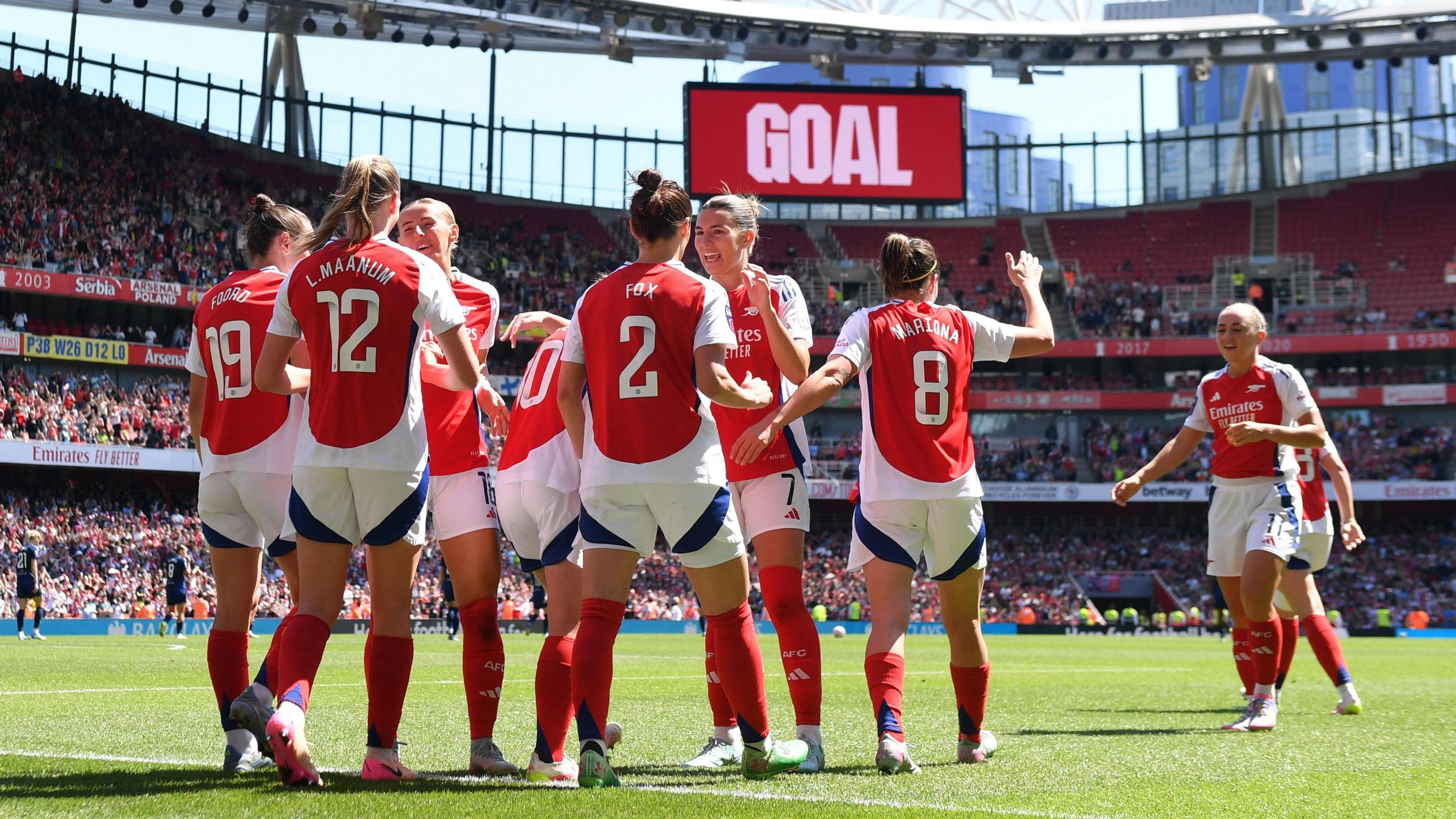 برگزاری تمامی بازیهای خانگی آرسنال در سوپرلیگ زنان در ورزشگاه امارات