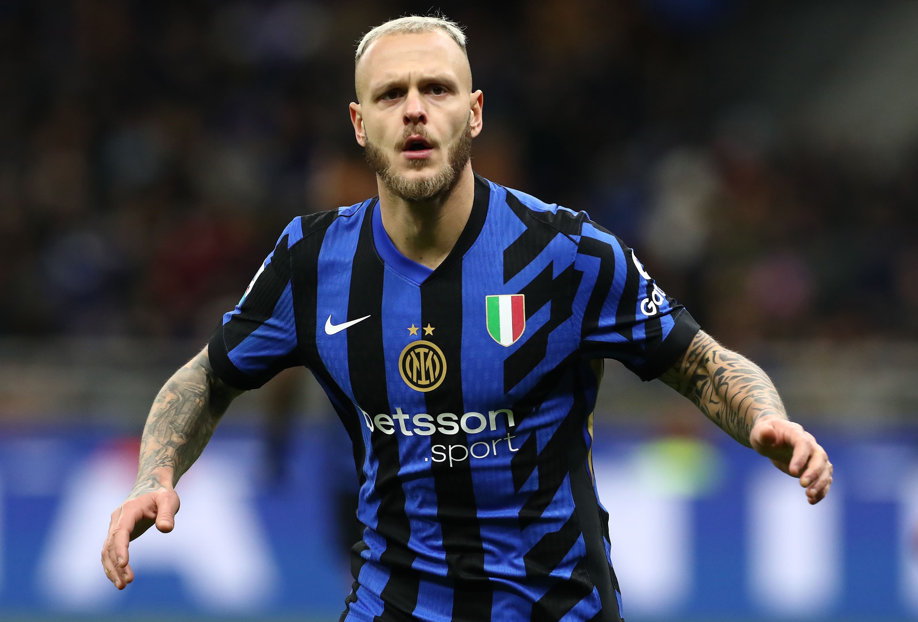 فدریکو دیمارکو بدون مصدومیت از بازی دوستانه اینتر مقابل المپیاکوس خارج شد